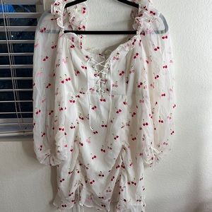 FOR LOVE AND FOR LEMONS CHERRY DRESS ❤️